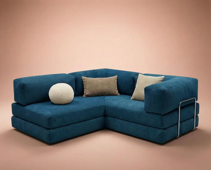 Atelier Del Sofa Kanyon - Indigo Sofá-Cama Esquinero